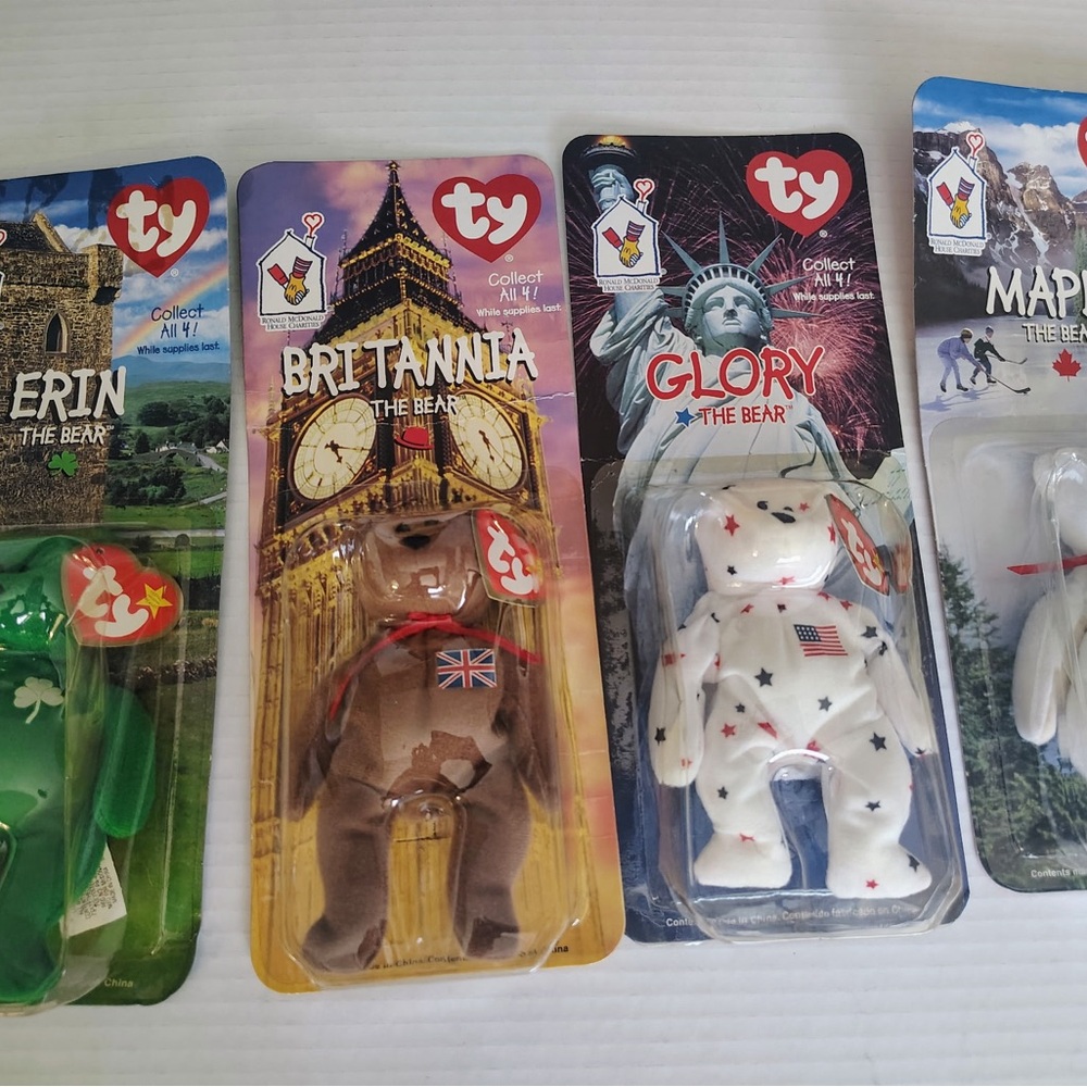 Ty Beanie Babies Collectible Bear Set - Multicolor
